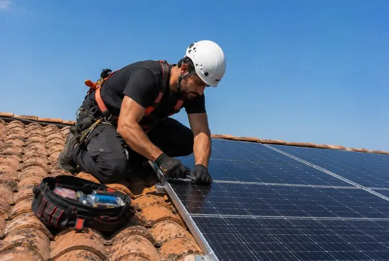 Maintenance et monitoring de panneaux solaires à Viennay